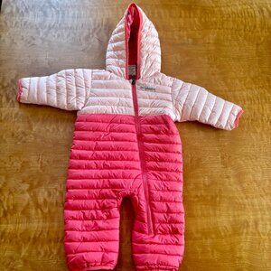 *USED ONCE* Columbia Powder Lite II Reversible Infant Snowsuit, 6–12 Months